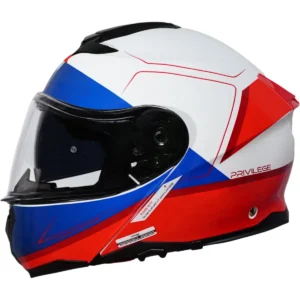 Capacete Origine Logic Privilege Red White Gloss Brilhante