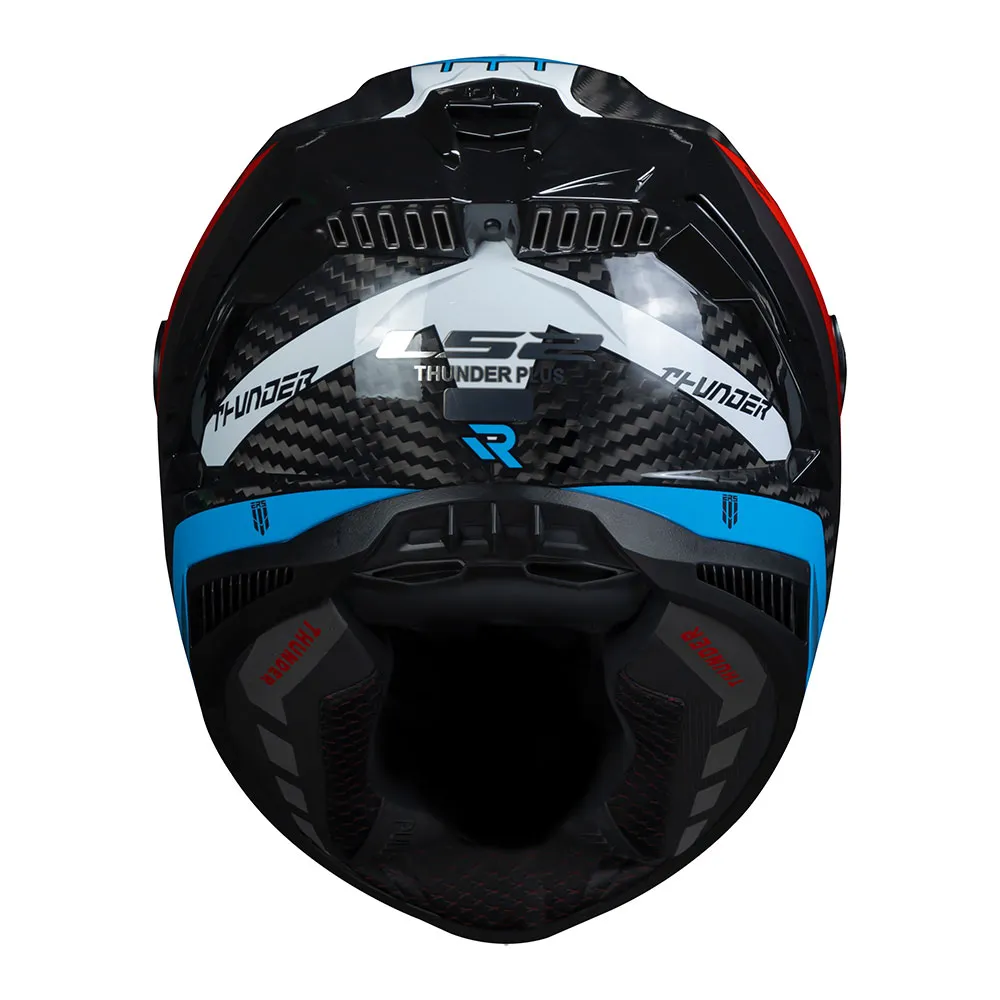 CAPACETE LS2 THUNDER CARBON SUPRA AZUL - Imagem 3