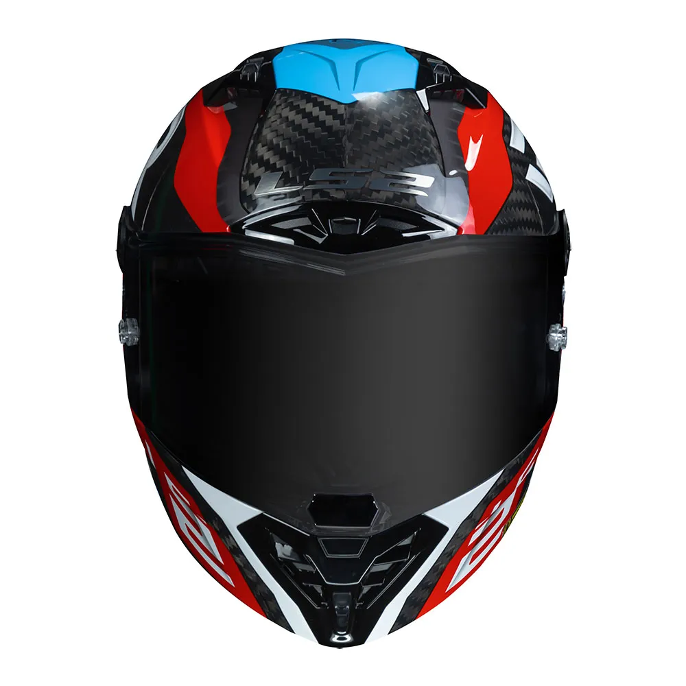 CAPACETE LS2 THUNDER CARBON SUPRA AZUL - Imagem 2