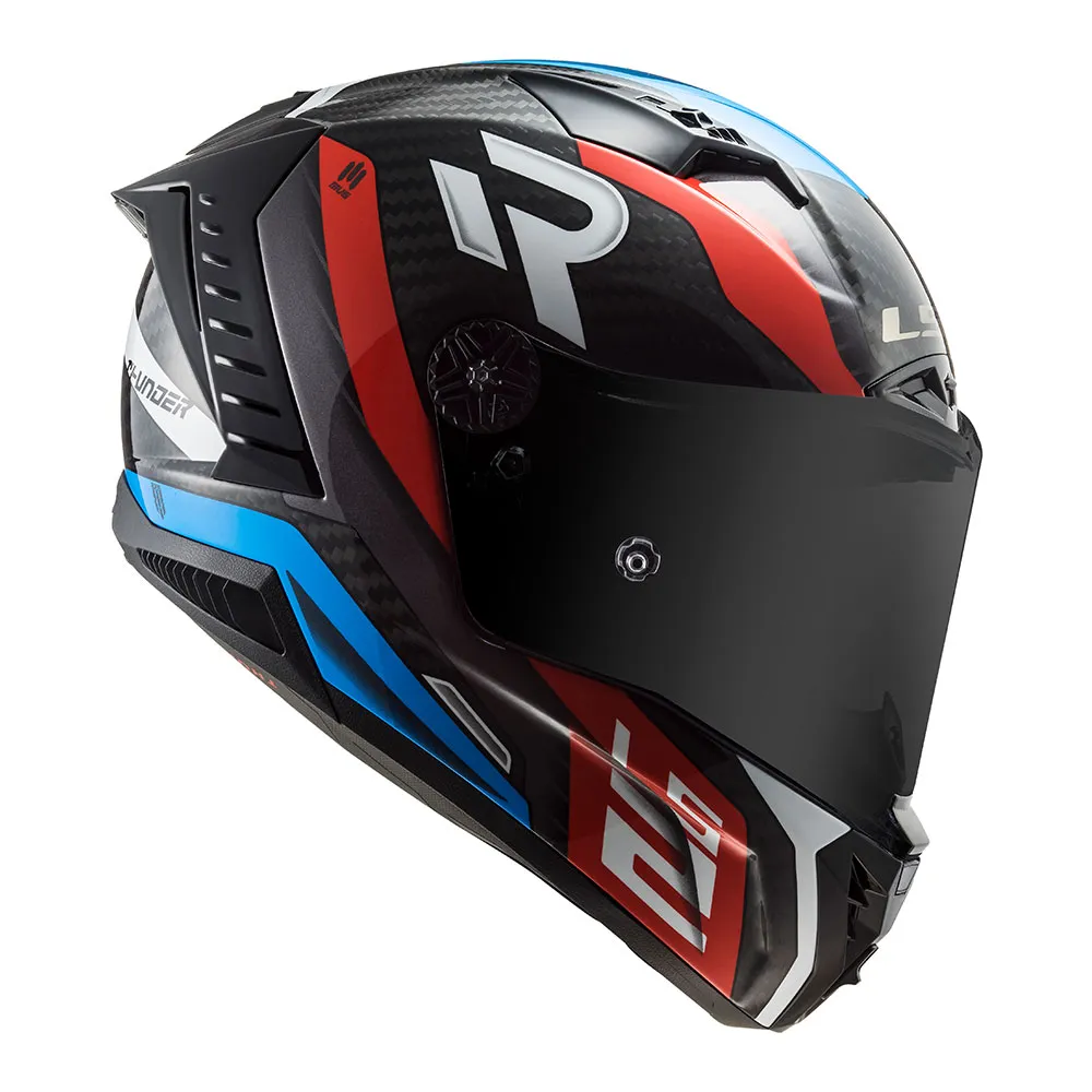 CAPACETE LS2 THUNDER CARBON SUPRA AZUL - Imagem 4