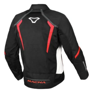 Jaqueta Para Moto Macna Ventilada Grisco Preto Vermelho