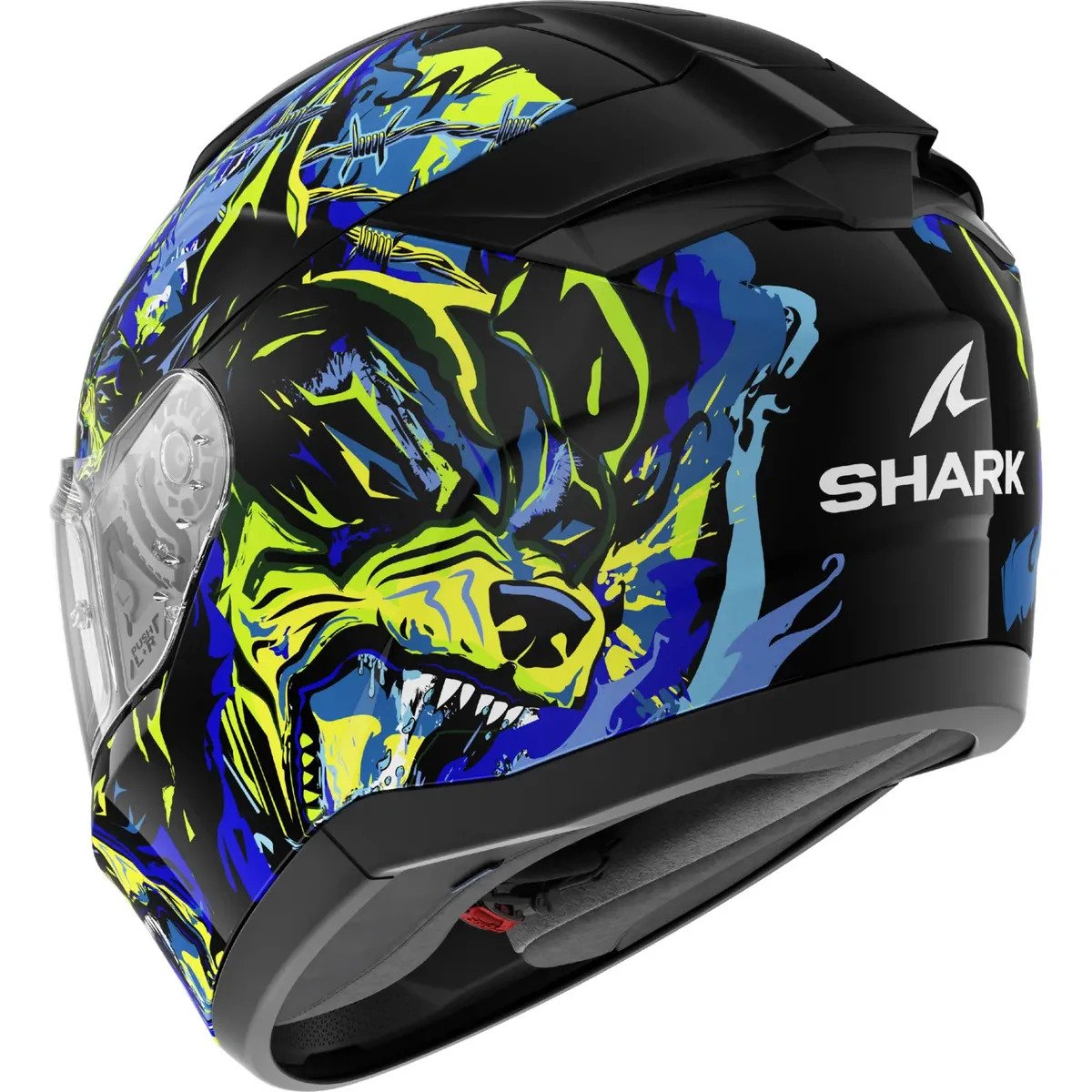 Capacete Shark Ridill 2 Raging Beast Kbg | Azul Brilhante - Imagem 2