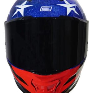 CAPACETE ORIGINE PISTA STAR AMERICA GLOSS – Branco e Azul Brilhante