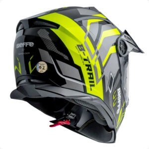 Capacete B-trail Defender Preto/amarelo Bieffe