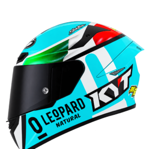 Capacete KYT TT Course Dennis Foggia Leopard - Azul