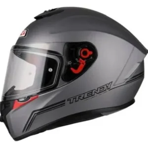 Capacete Nzi Trendy 3 Solid Nouveau Antracite Brilhante